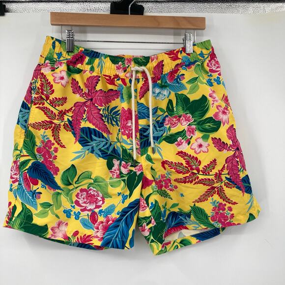 Polo Ralph Lauren Hawaiian Tropical Swim Trunks Men’s Large Vibrant - Picture 1 of 14